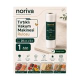 Noriva 20 Cm X5 M. Rulo Tırtıklı Ev Tipi Vakum Makinesi Poşeti- Torbası