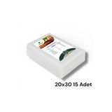Noriva 20x30 Ev Tipi Tırtıklı Vakum Makinesi Poşeti 15 Adet