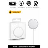 Noriyen iPhone 11 12 13 14 15 16 Magsafe Kablosuz Hızlı Şarj Uyumlu Manyetik 15w Wireless Charger