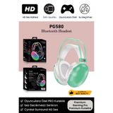 Noriyen PG 580 Premium Seri Mikrofonlu RGB LED Işıklı Bluetooth Kablosuz Kafa Üstü Kulaklık
