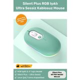 Noriyen Silent PlusRGB Işıklı Ultra Sessiz 4 Tuşlu USB 2.4G Uyumlu Şarjlı Kablosuz Wireless Bluetooth Mouse