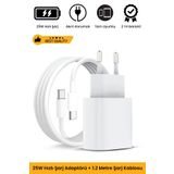 Noriyen Yeni Nesil 25W Hızlı Şarj Seti Adaptor + Type C Kablosu iPhone 15 16 Samsung Realme Oppo Vb. Uyumlu