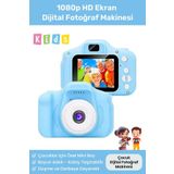 Noriyen Yeni Nesil Çocuk Dijital Mini Fotoğraf Makinesi Erkek Çocuklar İçin 1080p HD Ekran Kamera Selfie