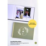 Norm Design L Büyük Fotoğraf Albümü | Keten Anı Defteri | Instax Günlüğü | Hediye Hatıra Albümü | Çağla Yeşili