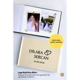 Norm Design L Büyük Fotoğraf Albümü | Keten Anı Defteri | Instax Günlüğü | Hediye Hatıra Albümü | Krem