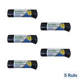 Norm Endüstriyel Jumbo Çöp Torbası Poşeti - 2 Kat - Siyah - 300 Gr. - 90 Lt. - 80 x 110 Cm. / 5 Rulo