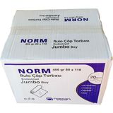 Norm Endüstriyel Jumbo Çöp Torbası Poşeti 2 Kat Siyah 400 gr 80 x 110 cm 1 Koli