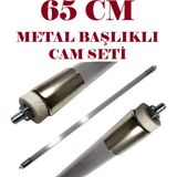 Norm Infrared Soba Için 2500W Rezistans TELI+65CM Montajlı Metal Başlıklı Cam Seti