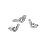 Norm Kelebek Somun Metrik 4mm 100 Adet Kaplamalı Beyaz
