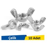 Norm M6 Metrik Kelebek Somun Paket 10 Adet