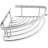 Norm Nil (1 Adet) Tek Katlı Krom Şampuanlık 18X18 Cm Vida Dahil Banyo Lavabo Köşe Rafı Metal Tekli
