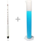 Normadia 0-100 Uzun Form Alkolmetre ve Arco 250ML Mezür Seti - Seçenek 1