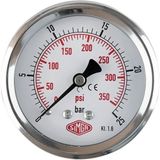 Normadia 0-25 Bar Çap Ø100 mm Pano Tip Kuru Manometre, Hassas Basınç Ölçüm Cihazı - Seçenek 1