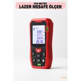 Normadia 100 Metre Dijital Lazer Mesafe Ölçer, Hassas ve Kullanışlı Ölçüm Cihazı - Seçenek 1