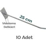 Normadia 10'lu Metal Tel Askı Seti, Pratik ve Dayanıklı Ürün Asmak Için - Seçenek 1 - Altın - Gümüş - Bakır