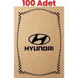 Normadia 120GR Hyundai Oto Paspas Kağıdı, 100 Adet, 35X50CM, Kalın Baskılı - Antrasit - Seçenek 1