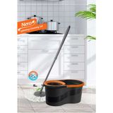 Normadia 14 Lt Microfiber Döner Başlıklı Temizlik Seti Mega Boy Mop - Ahşap - Seçenek 1