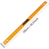 Normadia 2 Parçalı Plastik Tutma Saplı Manüfaktura Cetveli 1 Metre (Cm + Inch) - Antrasit - Seçenek 1