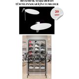 Normadia 20 Adet Plastik Ayakkabı Standı, Pratik ve Şık Depolama Çözümü - Seçenek 1 - 1BW-Beyaz