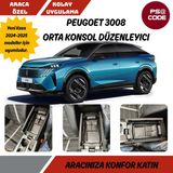 Normadia 2024 Peugeot 3008 Orta Konsol Kolçak Saklama Kutusu ve Düzenleyici - Antrasit