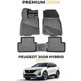 Normadia 2025 Peugeot 3008 Hybrid Uyumlu 3D Oto Paspas Seti, Şık ve Dayanıklı Tasarım - Seçenek 1 - Antrasit