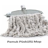 Normadia 26 cm Plastik Ağızlı Ipli Paspas Takımı, Sap Hariç, Kullanıma Hazır - Altın - Gri - Seçenek 1