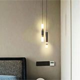 Normadia 2'li Siyah & Bronz LED Yatakbaşı ve Banyo Sarkıt Aydınlatma - Seçenek 1 - Ahşap