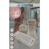 Normadia 3 Adet Püsküllü Yedek Mop Bezi 50 Cm, Temizlik Için Pratik ve Dayanıklı - 1BW-Beyaz - Seçenek 1