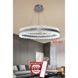 Normadia 3 Renk Işıklı Kumandalı Modern Sarkıt LED Avize, Salon, Mutfak, Hol Için - Seçenek 1 - Altın - Gri