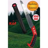 Normadia 300 mm Çelik Düz Ağaç Dal Bağ El Testeresi ve Kılıf ile Güçlü Kesim - Seçenek 1