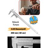 Normadia 300MM Hassas Mekanik Kumpas, Metal Gövde, Iç-Dış Derinlik Ölçüm - Seçenek 1