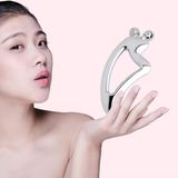Normadia 3D Cilt Sıkılaştırıcı Yüz Masaj Aleti, Gua Sha ve Face Yoga Seti - 1BW-Beyaz