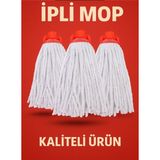 Normadia 3'lü Ipli Mop Ucu Seti, Temizlik Için Mükemmel Çözüm - 1BW-Beyaz - Seçenek 1
