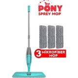 Normadia 3'lü Mikrofiber Sprey Mop Temizlik Seti, Yeşil, Kolay Kullanım - Cappuccino - Seçenek 1