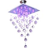 Normadia 3'lü Rgb LED Kristal Taşlı Avize, Kumandalı, Modern ve Şık Tasarım - Seçenek 1 - 1BW-Beyaz
