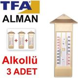 Normadia 3’lü Set Plastik Max-Min Alkollü Termometre, Pratik ve Güvenilir Kullanım - Seçenek 1