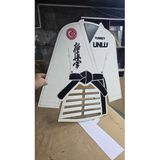 Normadia 40 cm Karate Madalya Askılığı - Şık ve Fonksiyonel Tasarım - Seçenek 1 - 1BW-Beyaz