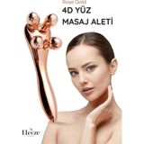 Normadia 4d Yüz Cilt Sıkılaştırıcı ve Selülit Çatlak Giderici Rulo Masaj Aleti - Altın