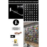 Normadia 50 Adet Beyaz 15 cm Delüx Kauçuklu Duvara Monte Raf Kancası - Seçenek 1 - 1BW-Beyaz