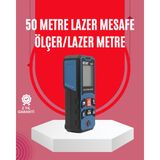 Normadia 50 Metre Lazer Mesafe Ölçüm Cihazı, Hassas ve Pratik Kullanım - Seçenek 1