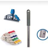 Normadia 5'li Islak Mop Seti, Metal Sap ve Aparat ile Temizlik Kolaylığı - 1BW-Beyaz - Seçenek 1