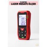 Normadia 70 Metre Dijital Lazer Mesafe Ölçer, Hassas ve Pratik Ölçüm Cihazı - Seçenek 1