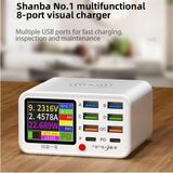 Normadia 8 Port Çok Işlevli Hızlı Kablosuz Şarj Cihazı - Seçenek 1