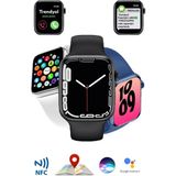 Normadia Airm7 Max Akıllı Saat, Kablosuz Şarj, Tuşlar, Konum Takip, Siri, Mesaj Yazma - Seçenek 1 - Ahşap