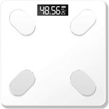 Normadia Akıllı Dijital Tartı, Bluetooth Bağlantılı Vücut Kilo ve Kas Ölçer - 1BW-Beyaz