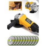 Normadia Bakır Sargı Devir Ayarlı 1500W Spiral Taşlama ve Kesme Makinesi Seti - Seçenek 1