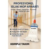 Normadia Beyaz 1 Takım Temizlik Arabası ve Yedek Mop Seti, Dar Mop Tutucu 17CM - Antrasit - Seçenek 1