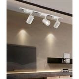 Normadia Beyaz Kasa Günışığı 30W 3’lü 360 Dönen Ray Spot Lambası 1m Raylı Armatür - Seçenek 1