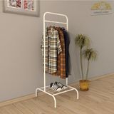 Normadia Beyaz Tekli Elbise Askısı, Ayaklı, Konfeksiyon ve Butik Kullanım Için - Seçenek 1 - 1BW-Beyaz