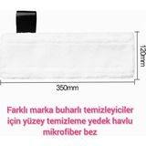 Normadia Buharlı Temizleyici Için Mikrofiber Havlu Paspas Bezi, Çok Amaçlı Kullanım - 1BW-Beyaz - Seçenek 1